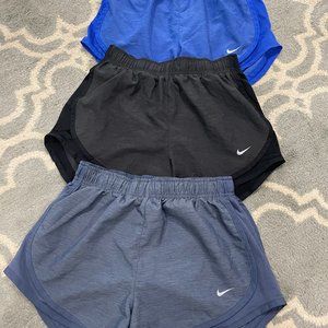 Three Nike Dri-Fit Athletic Shorts Size Adult Small